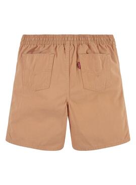 Bermuda Levis Pull On Woven Short Orange Kind