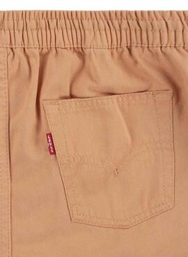 Bermuda Levis Pull On Woven Short Orange Kind