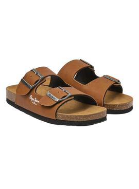 Sandalen Pepe Jeans Kansas Braun für Jungen und Mädchen