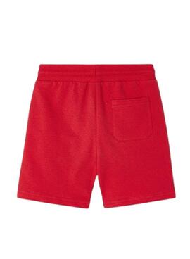 Bermuda Mayorale Basic Fleece Shorts in Rot für Junge