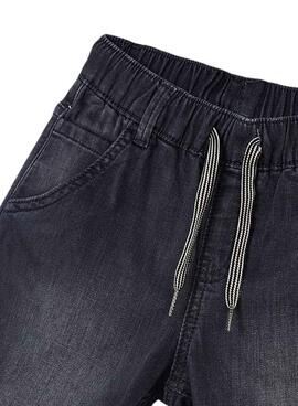 Bermuda Mayoral Soft Denim Jogger Grau für Jungen