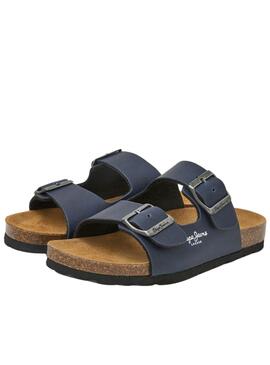 Sandalen Pepe Jeans Kansas Marineblau für Jungen und Mädchen.