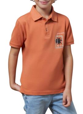 Polo Mayoral Drucktropenorange für Jungen