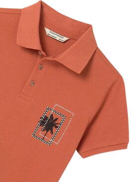 Polo Mayoral Drucktropenorange für Jungen