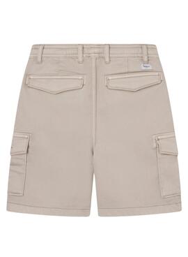 Die Bermudas Pepe Jeans Ted Beige für Jungen.