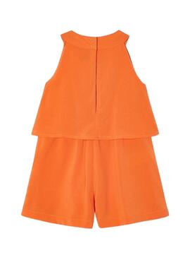 Overall Mayoral Volants Krepp Orange für Mädchen