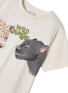 T-shirt Mayoral Wild Jungle Weiß für Jungen