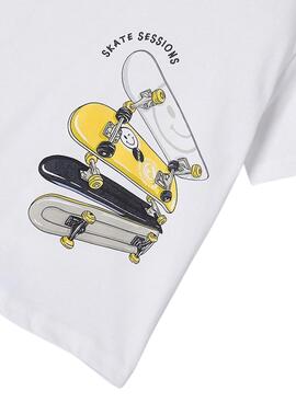 T-Shirt Mayoral Skate Weiß für Jungen