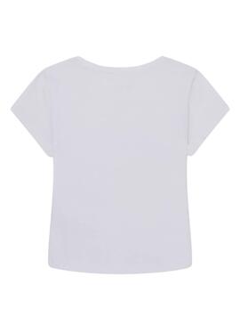 T-Shirt Pepe Jeans Nicolle Weiß für Mädchen