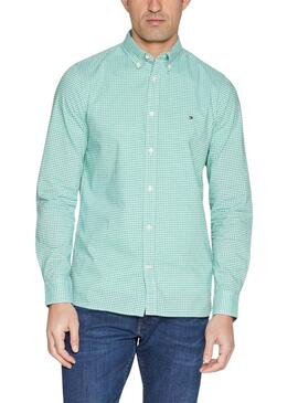 Tommy Hilfiger Flex Textured Green Shirt für Herren