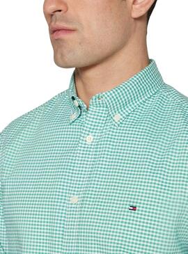 Tommy Hilfiger Flex Textured Green Shirt für Herren