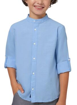 Langarmhemd Mayoral Mao in Blau für Jungen