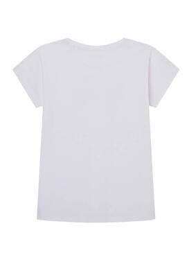 T-shirt Pepe Jeans Nuria Weiß für Mädchen