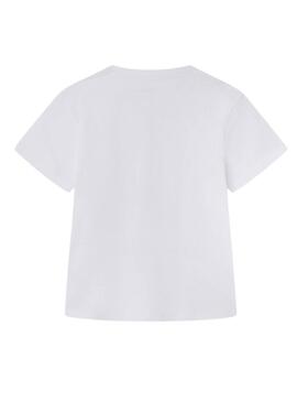 T-Shirt Pepe Jeans Oda Weiß für Mädchen