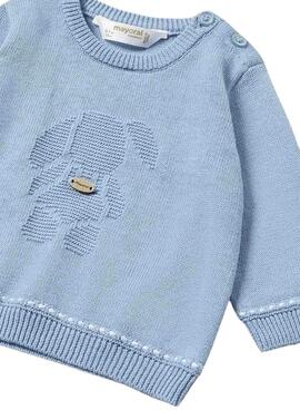 Mayoral Besticktes Blaues Set für Babys