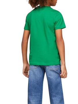 T-Shirt Tommy Hilfiger Essential Grün für Jungen