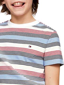 T-Shirt Tommy Hilfiger Corporate Streifen für Jungen