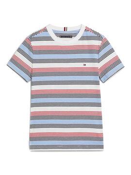 T-Shirt Tommy Hilfiger Corporate Streifen für Jungen