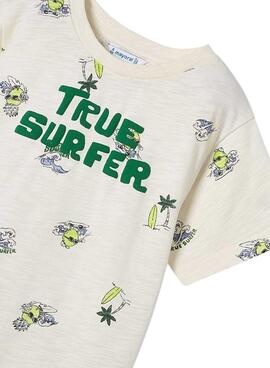 T-Shirt Mayoral True Surfer Weiß für Jungen