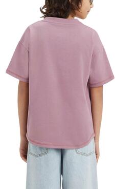 T-Shirt Levis Curved Lila für Kinder