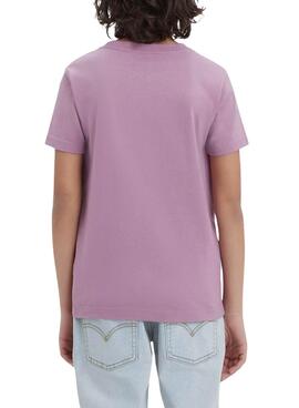 Levis View Purple T-Shirt für Mädchen.