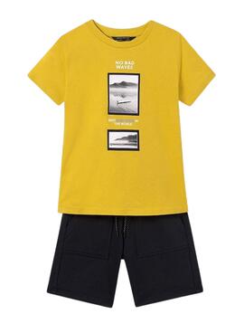 Set T-Shirt und Hose Mayoral Waves Gelb für Jungen