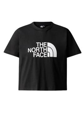 T-Shirt The North Face Crop Easy Schwarz für Mädchen