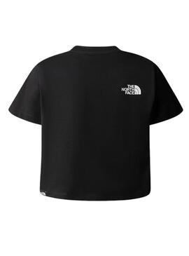 T-Shirt The North Face Crop Easy Schwarz für Mädchen