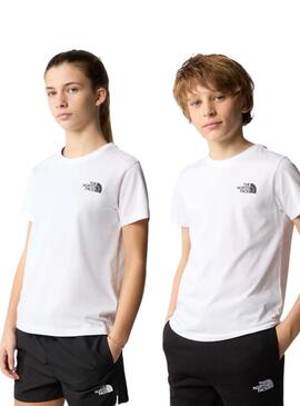 T-Shirt The North Face Simple Dome Weiß Kinder