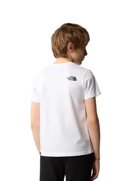 T-Shirt The North Face Simple Dome Weiß Kinder