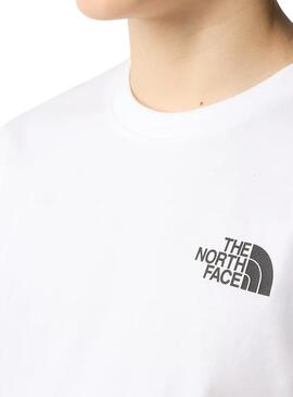 T-Shirt The North Face Simple Dome Weiß Kinder