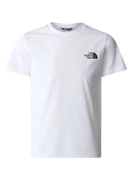 T-Shirt The North Face Simple Dome Weiß Kinder