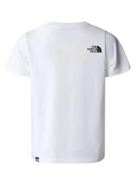 T-Shirt The North Face Simple Dome Weiß Kinder