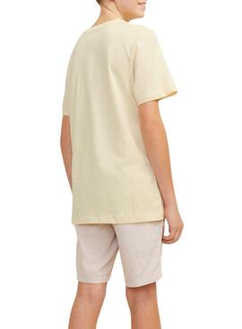 T-shirt Jack and Jones Tampa Fast Creme