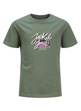 T-Shirt Jack and Jones Tampa Fast Grün