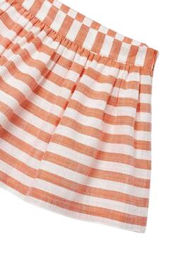 Mayoral Set Orange Striped Skirt for Girls