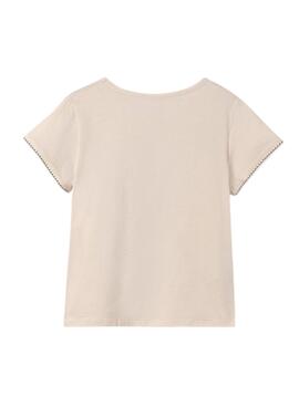 T-shirt Mayoral Graphic Beige für Mädchen