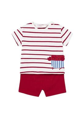 Set Mayoral 4-teilig Blau und Rot für Babys