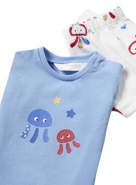 Set Mayoral 4-teilig Blau und Rot für Babys