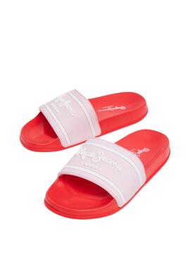 Flip-Flops Pepe Jeans Slider Rote für Mädchen