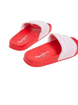 Flip-Flops Pepe Jeans Slider Rote für Mädchen