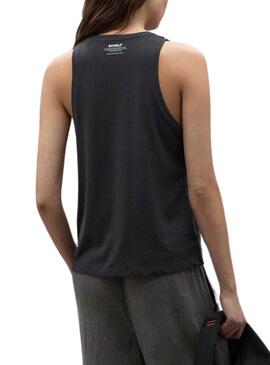 T-shirt Ecoalf Underlined Grau für Frauen