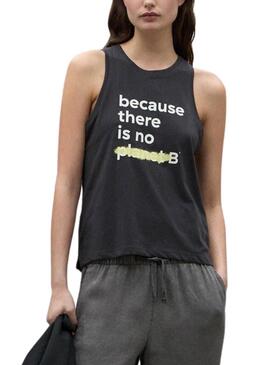 T-shirt Ecoalf Underlined Grau für Frauen