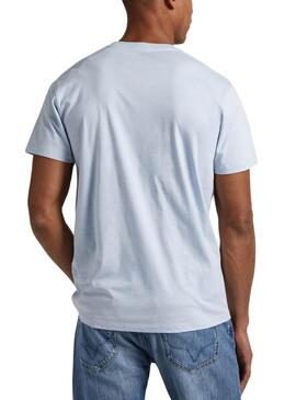 T-Shirt Pepe Jeans Eggo Blau für Herren