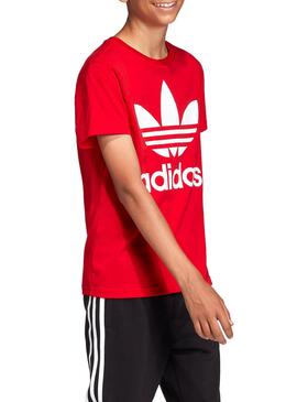 T-Shirt Adidas Trefoil Rot