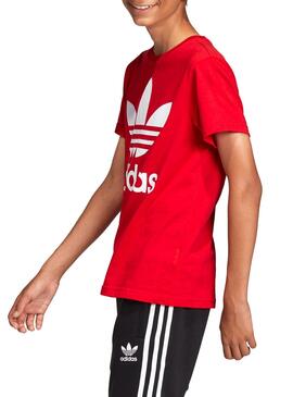 T-Shirt Adidas Trefoil Rot