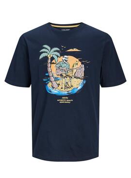 T-shirt Jack And Jones Zion Marine für Kinder