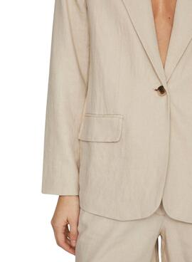 Blazer Vila Jolanda Beige für Damen