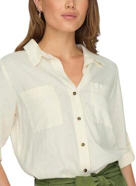 Bluse Only Yasmin Weiß Für Frauen