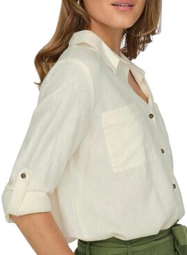 Bluse Only Yasmin Weiß Für Frauen